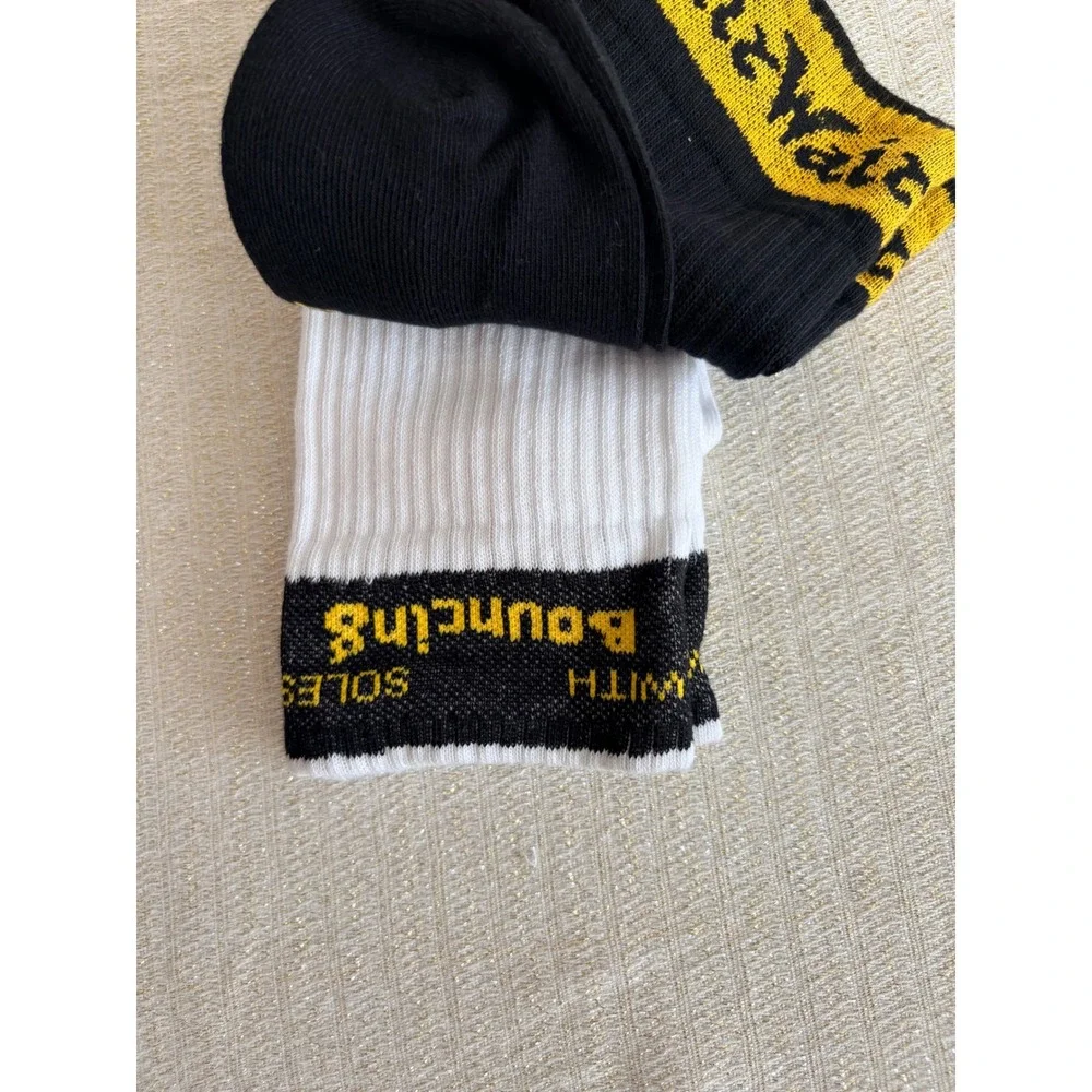 Dr. Martens Crew Socks 2 Pack Small Medium Black White New Logo Ribbed Air wair